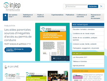 Tablet Screenshot of injep.fr